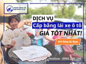 Dịch vụ cấp bằng lái xe ô tô giá tốt