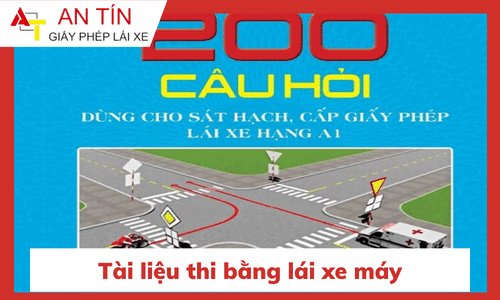 Dạng đề thi trong tài liệu thi bằng lái xe máy
