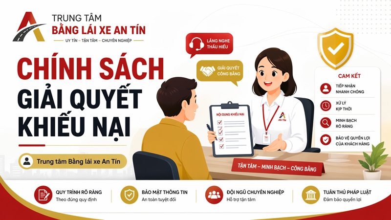 Chính sách giải quyết khiếu nại