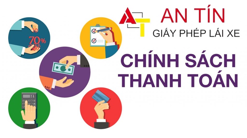 Chính sách thanh toán tại Trung tâm bằng lái xe An Tín