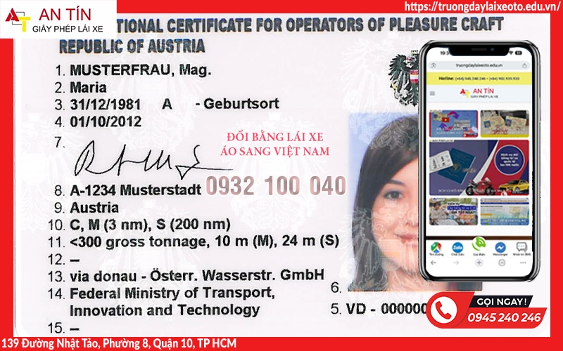 Đổi bằng lái xe Áo sang Việt Nam thủ tục đơn giản trong vòng 5 phút 7 Đổi bằng lái xe Áo sang Việt Nam