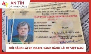 Đổi bằng lái xe Israel sang bằng lái xe Việt Nam