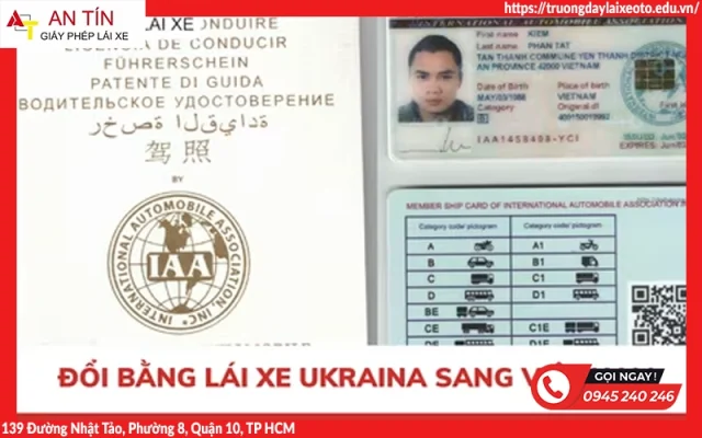 Đổi bằng lái xe Ukraina sang Việt Nam
