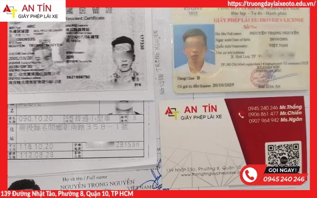 Hồ sơ đổi bằng Đài Loan sang Việt Nam do An Tín thực hiện