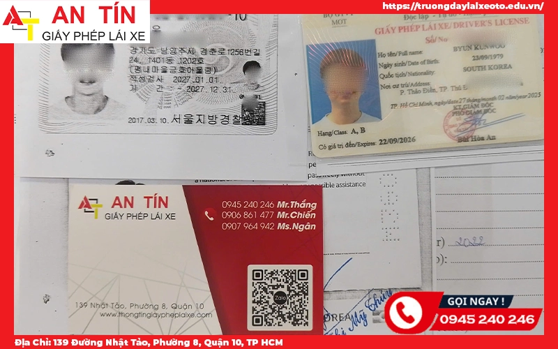 Người đổi bằng lái xe nước ngoài sang Việt Nam