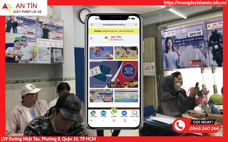 Trung tâm An Tín - Dịch vụ đổi bằng lái xe sang Việt Nam uy tín