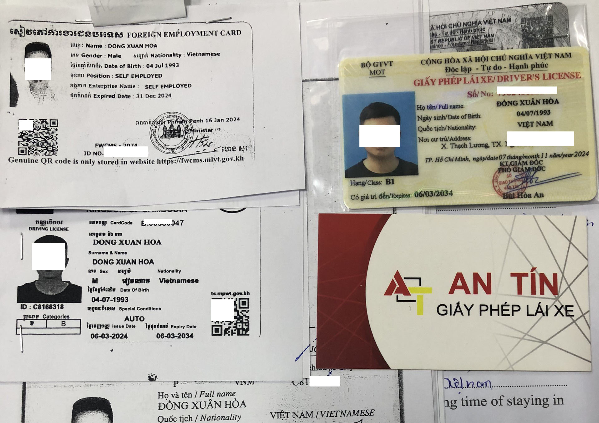 Đổi bằng lái xe Campuchia sang Việt Nam