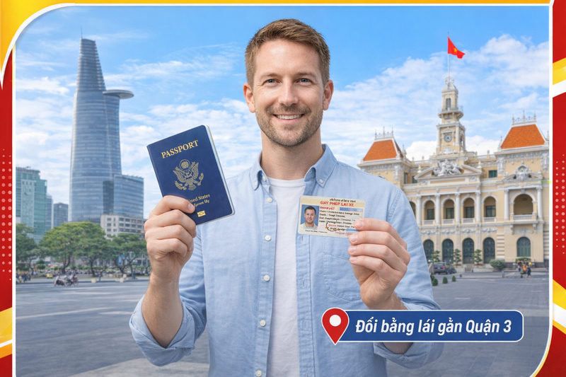 Đổi bằng lái xe cho người nước ngoài tại quận 3: làm ở đâu nhanh, uy tín?