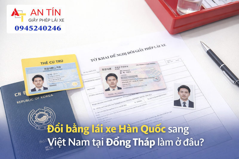 Đổi bằng lái xe Hàn Quốc sang Việt Nam tại Đồng Tháp làm ở đâu?
